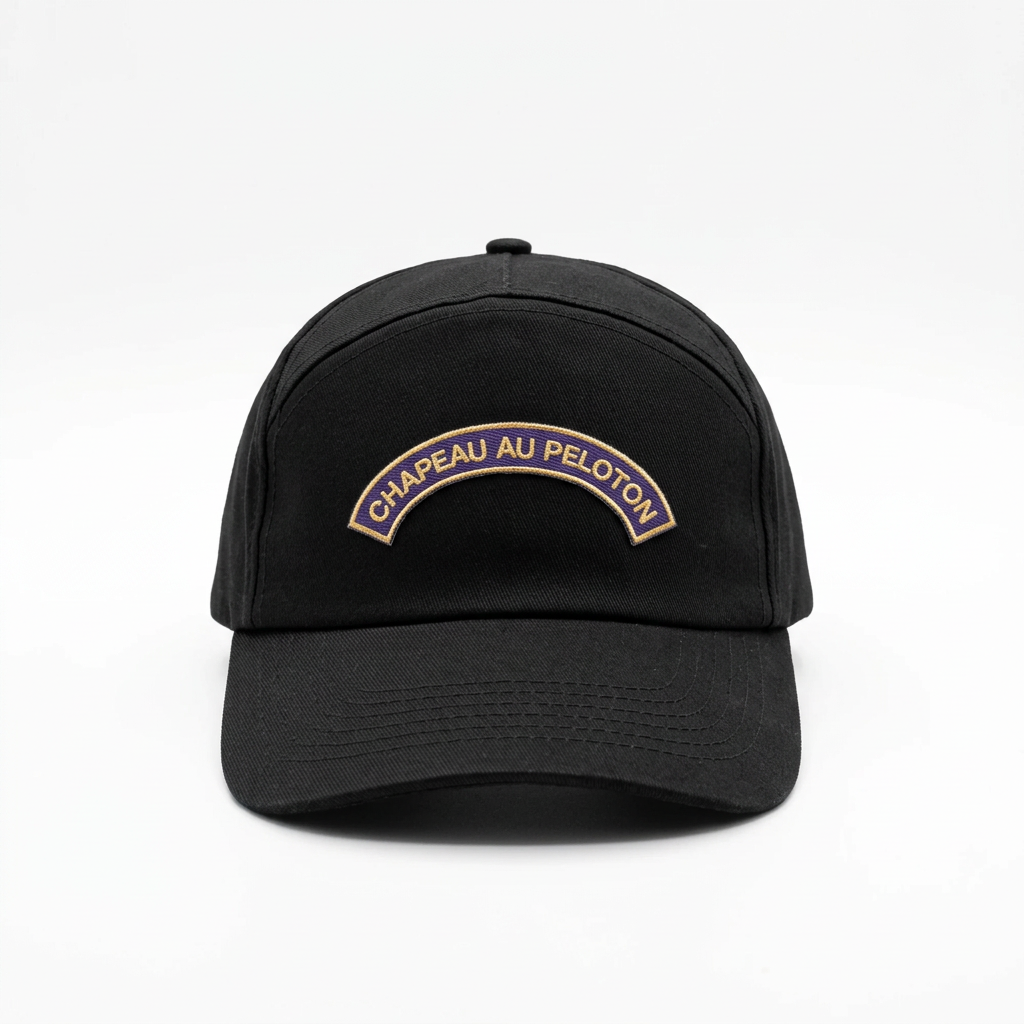 Cap front view on white background